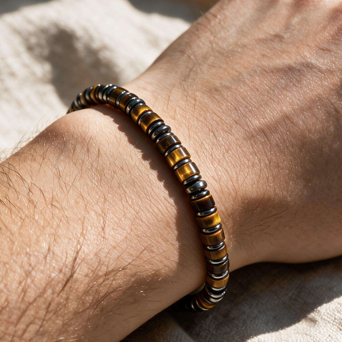 Natural Tiger's Eye Stone Bracelet Averon London