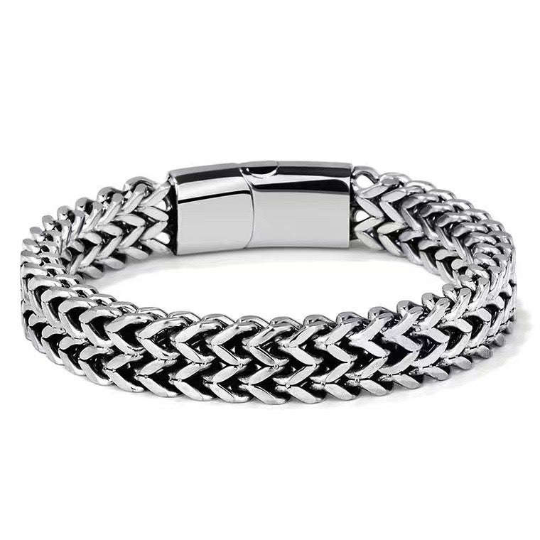 Double Row Foxtail Wheat Chain Bracelet Averon London