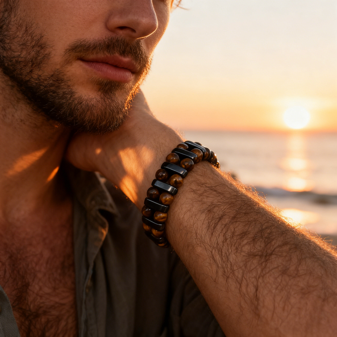 Natural Tiger's Eye Stone Bracelet