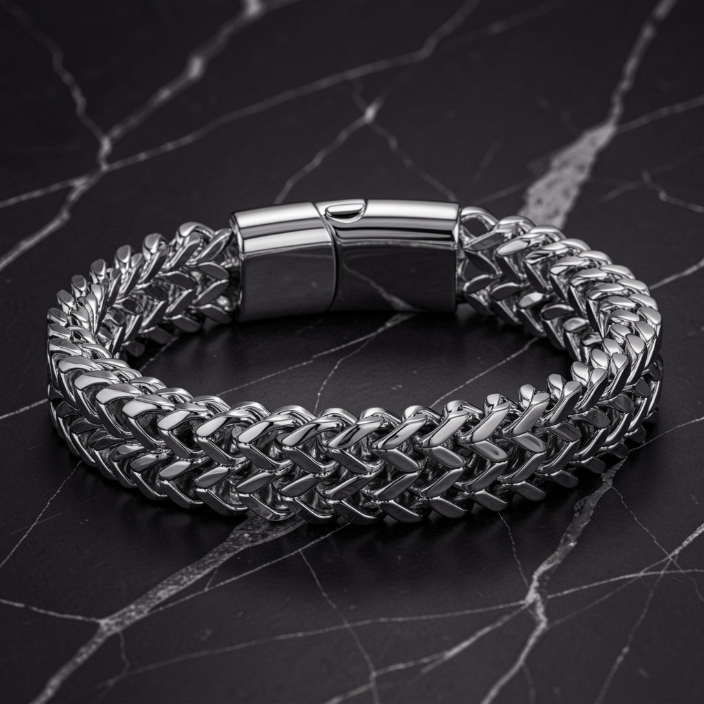 Double Row Foxtail Wheat Chain Bracelet