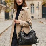 Arabell | Vintage Faux Leather Structured Tote Bag
