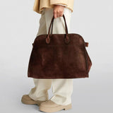 Henna | Suede Large Shopper Tote Bag