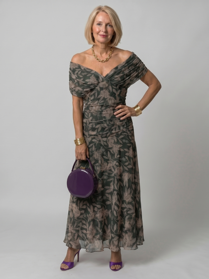 Giada | Abito Midi Off-Shoulder