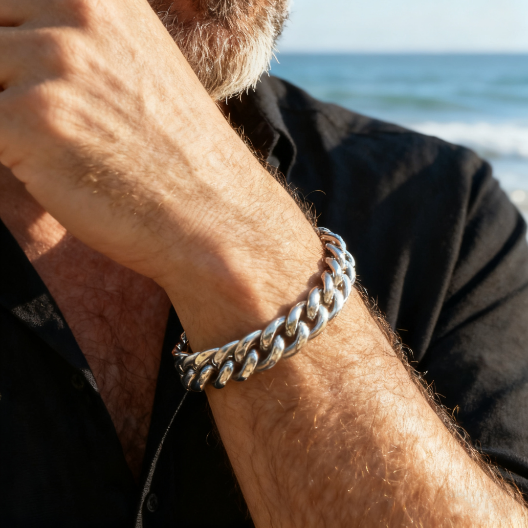 Chunky Cuban | Silver & Gold