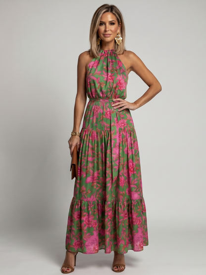 Carlotta | Abito midi drappeggiato con scollo all'americana
