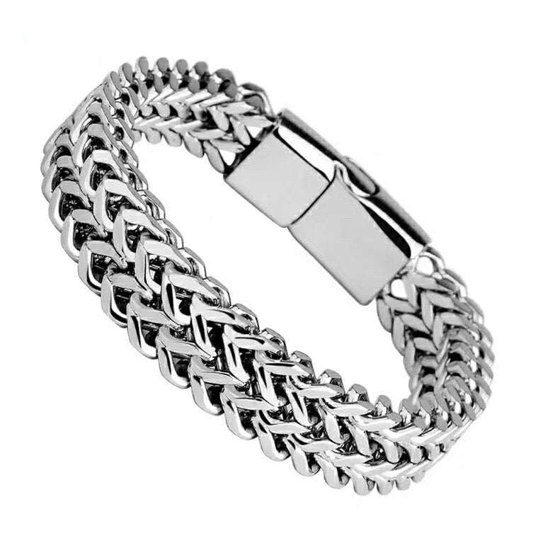 Double Row Foxtail Wheat Chain Bracelet Averon London