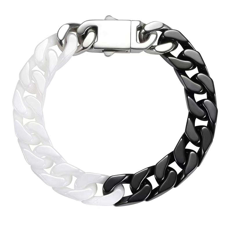 Panda Ceramic Cuban Bracelet Averon London