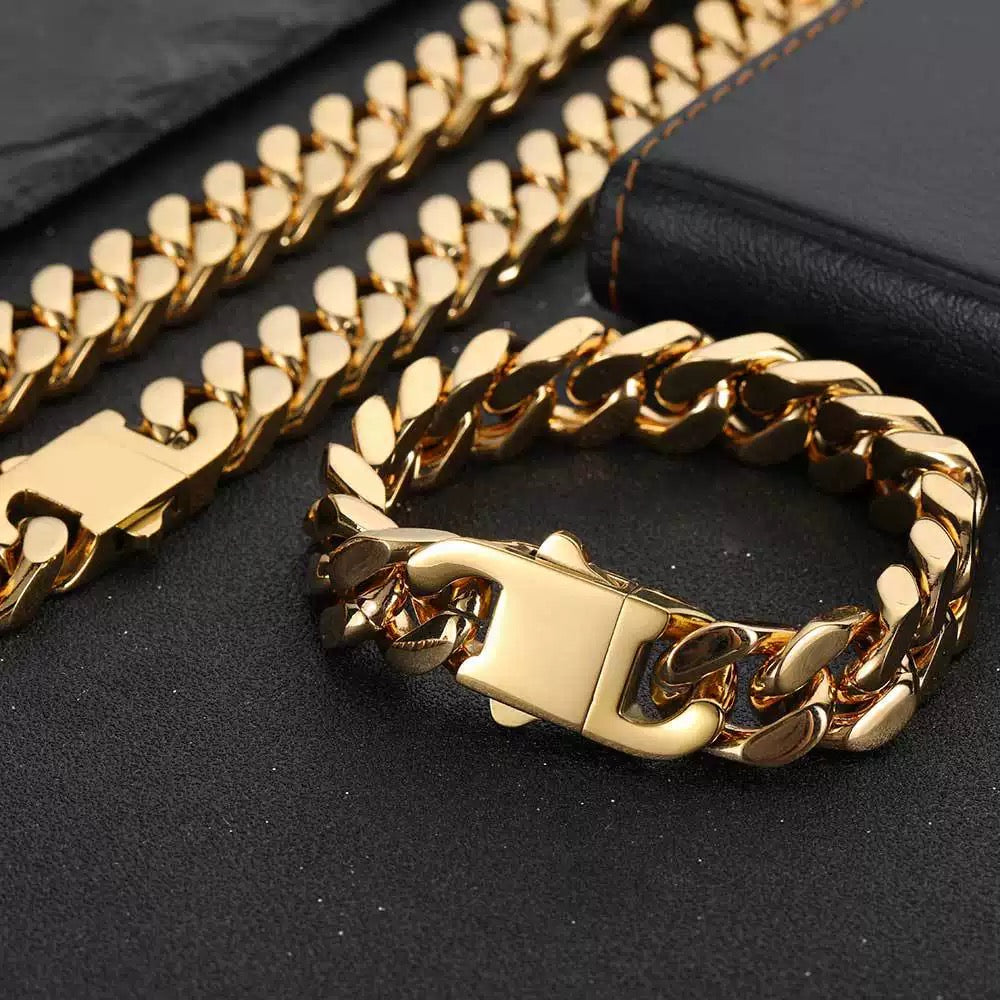 Chunky Cuban | Silver & Gold