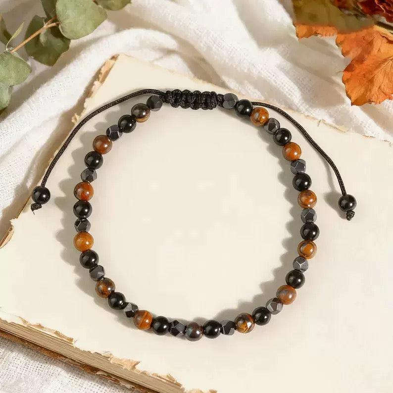 Natural Tiger's Eye Stone Bracelet Averon London