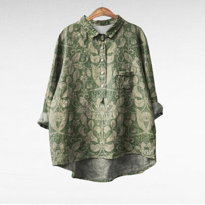 Noémie | Elegante Blusa Estiva in Lino