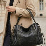 Arabell | Vintage Faux Leather Structured Tote Bag