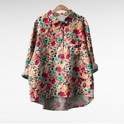Noémie | Elegante Blusa Estiva in Lino