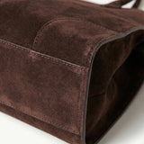 Henna | Suede Large Shopper Tote Bag