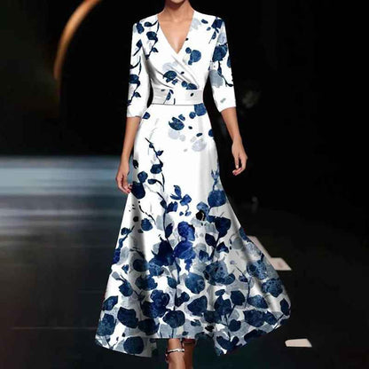 Zoe - Elegant Floral Wedding Guest Maxi Dress
