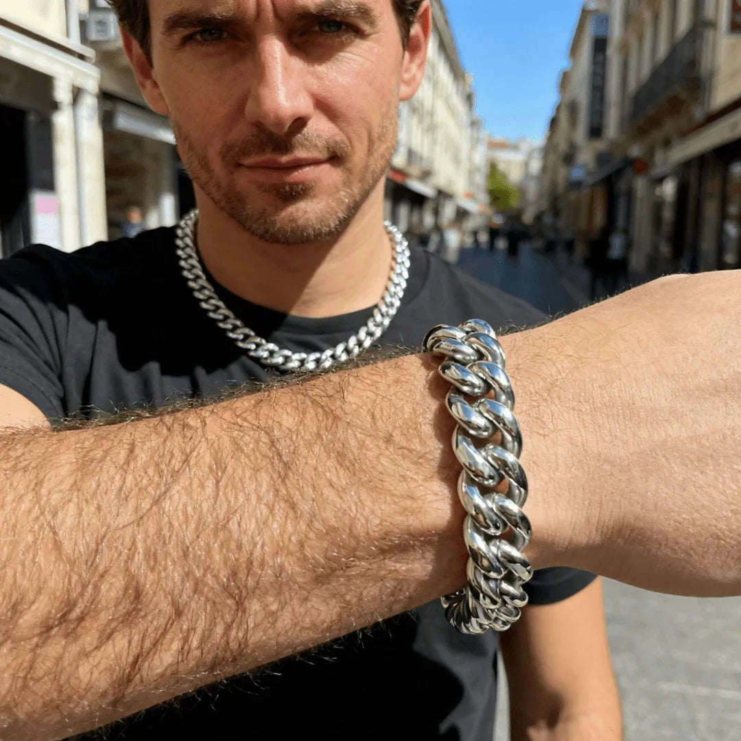 Chunky Cuban | Silver & Gold Averon London