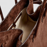 Henna | Suede Large Shopper Tote Bag