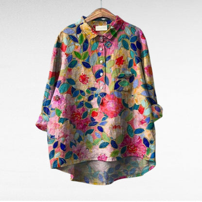 Claire | Elegante Blusa Estiva in Lino