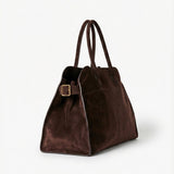 Henna | Suede Large Shopper Tote Bag