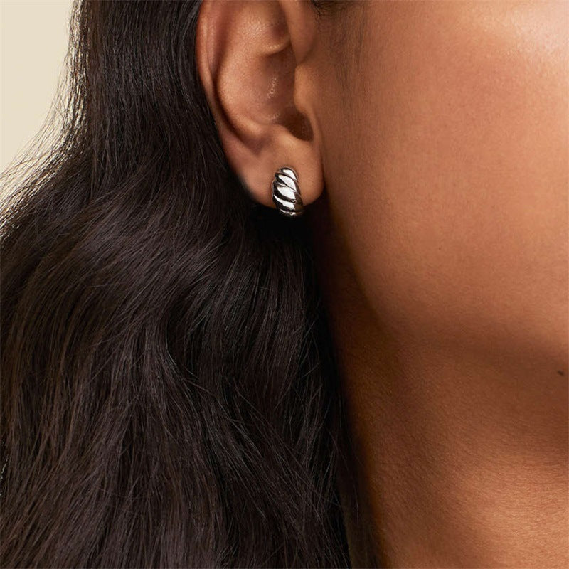 Croissant Huggie Earrings