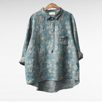 Claire | Elegante Blusa Estiva in Lino