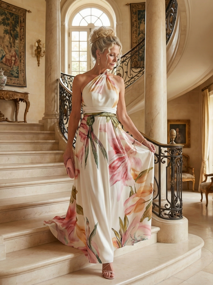 Federica | Abito Maxy Leggero con Fiori