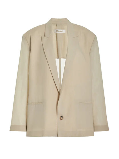 Sofia | Blazer Overdimensionato in Mistura di Lino