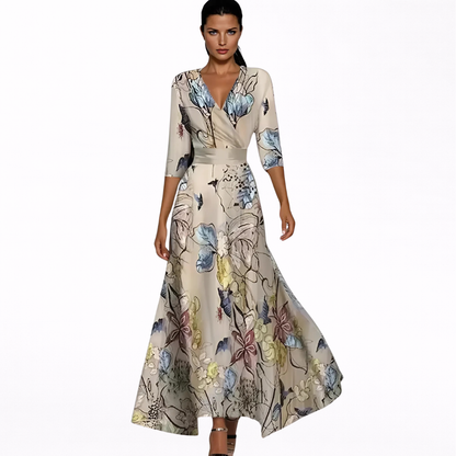 Emilia | Elegant floral maxi dress
