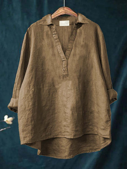 Andrea | Elegante Blusa Estiva in Lino