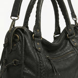 Arabell | Vintage Faux Leather Structured Tote Bag