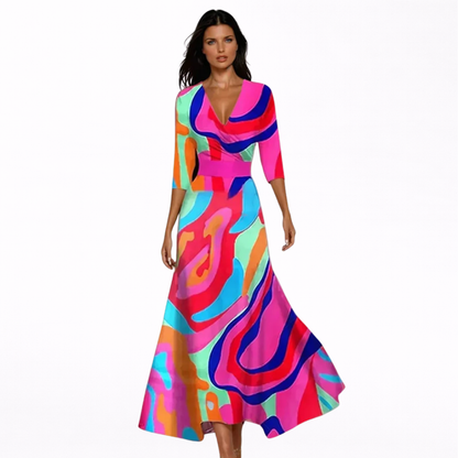 Emilia | Elegant floral maxi dress