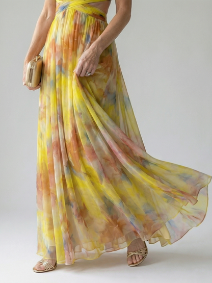 Chiara | Abito Maxi Soft Wrap