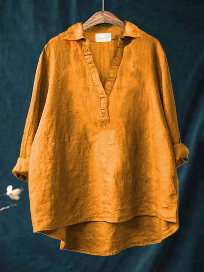 Andrea | Elegante Blusa Estiva in Lino