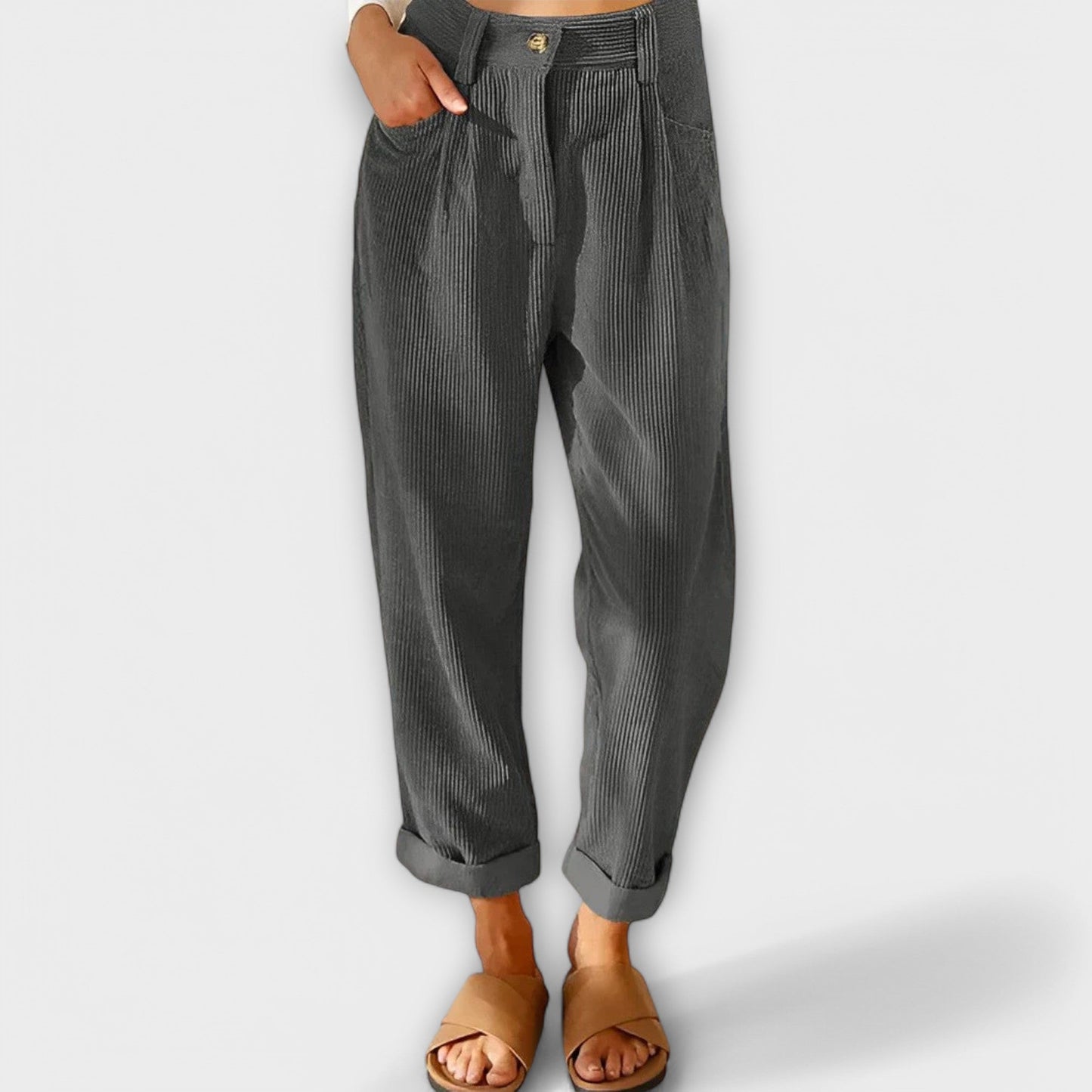 Jana - Pantaloni di velluto moderni