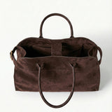 Henna | Suede Large Shopper Tote Bag