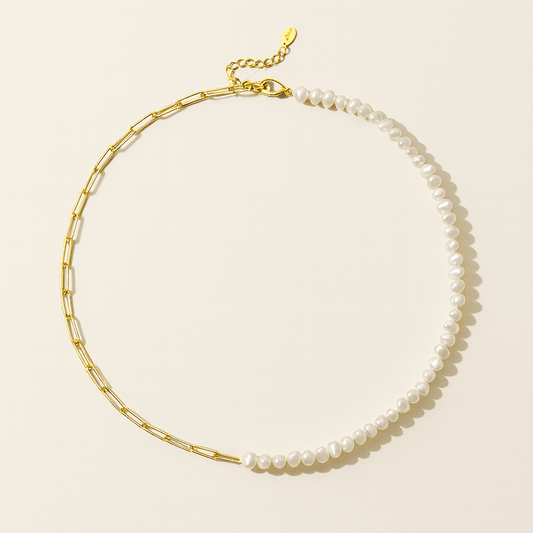Rhoni® 14K Gold Paper Clip Pearl