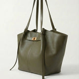 Adele | Leather Shopper Tote Bag