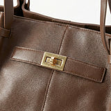 Adele | Leather Shopper Tote Bag