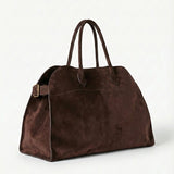 Henna | Suede Large Shopper Tote Bag