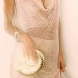 Golden Shell Clutch