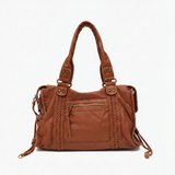 Arabell | Vintage Faux Leather Structured Tote Bag