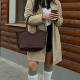 April | Woven Oversized Tote Bag