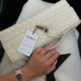 Alba | Woven Structured Shoulder Bag