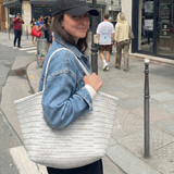 April | Woven Oversized Tote Bag