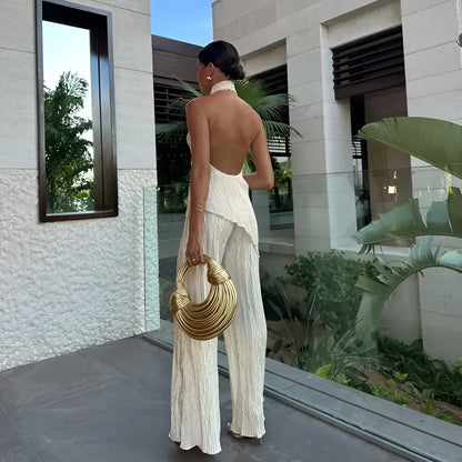 Briarlee | Women’s Pleated Two-Piece Summer Vacation Set