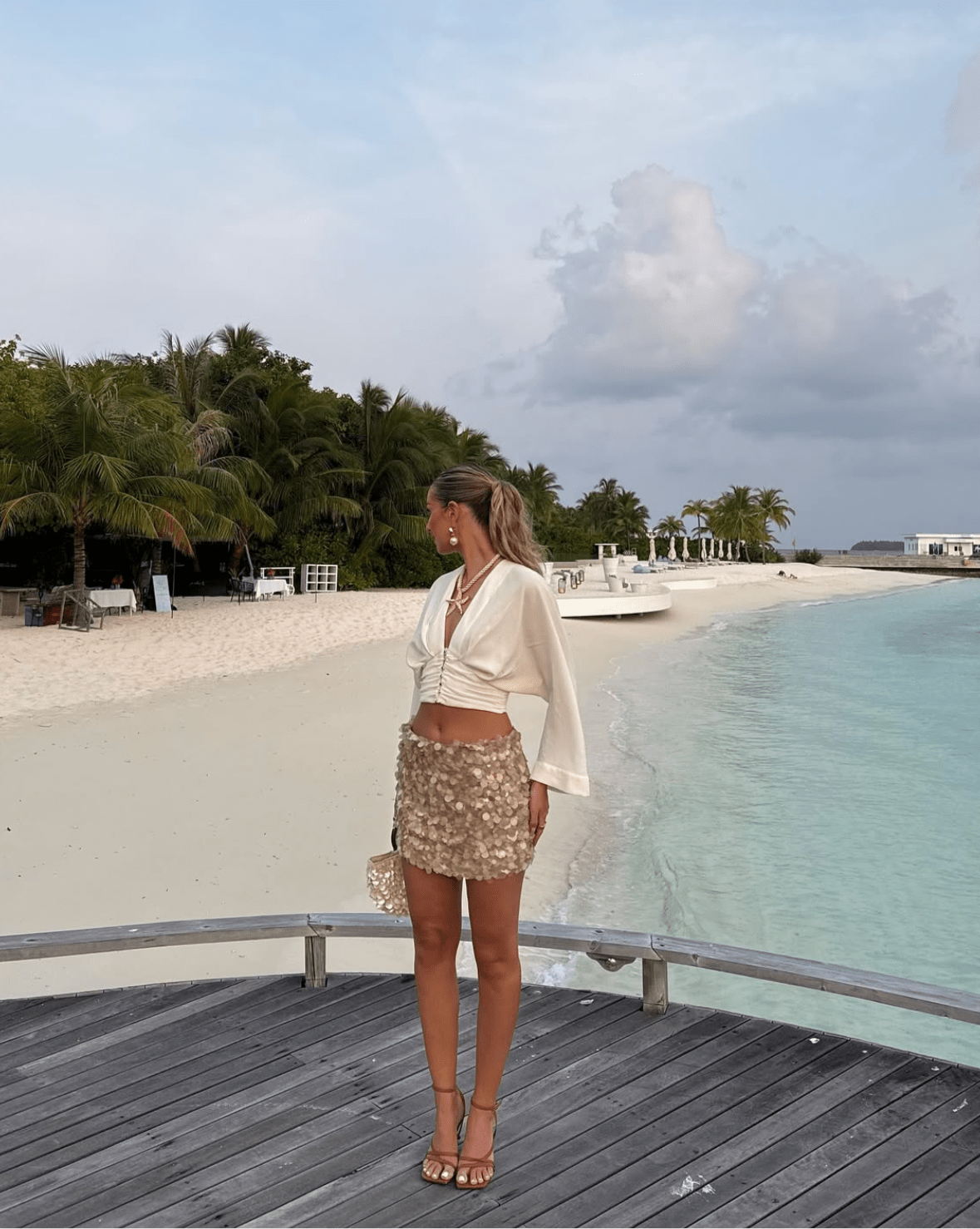 Gwen | Mini-Jupe de Plage à Paillettes pour Femme