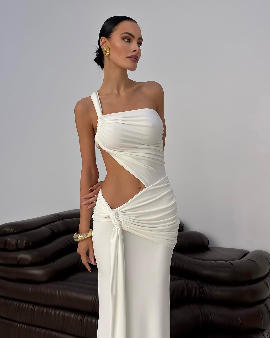 Mirelle | Women's One-Shoulder Cut-out Maxi Summer Dress