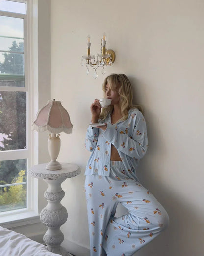 Nicole | Ensemble de Pyjama Douillet Imprimé pour Femme