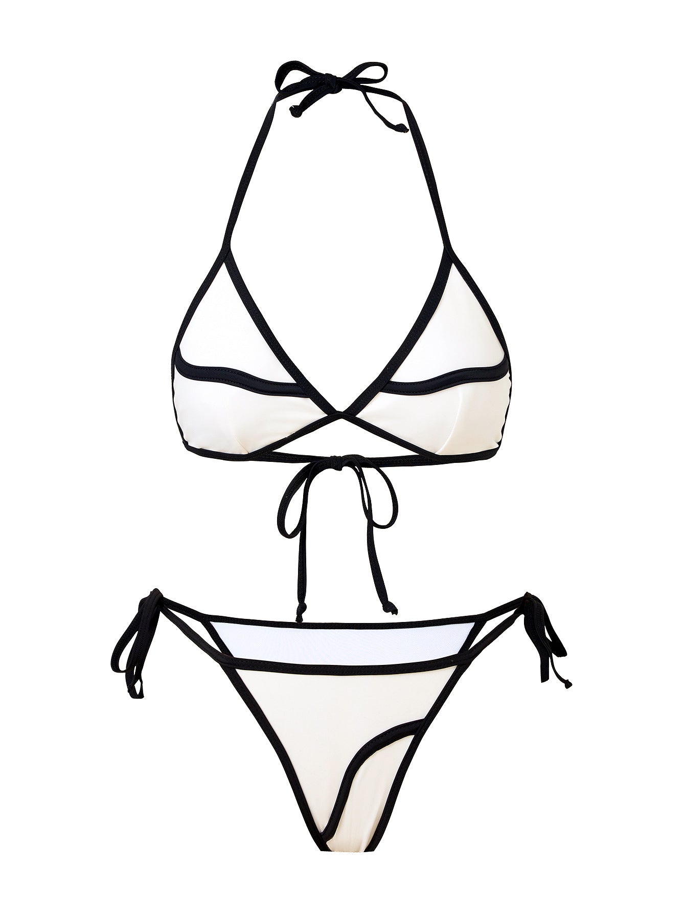 Raelyn | Ensemble Bikini Trois Pièces Avec Paréo Contrasté pour Femme