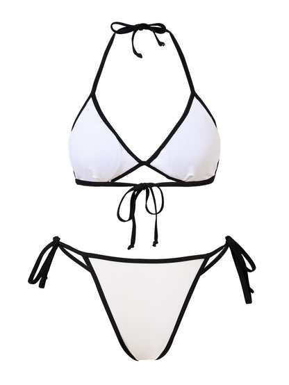 Raelyn | Ensemble Bikini Trois Pièces Avec Paréo Contrasté pour Femme