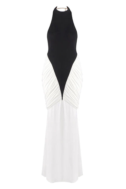 Sloane | Women's Sleeveless Backless Ruched Bodycon Maxi Dress